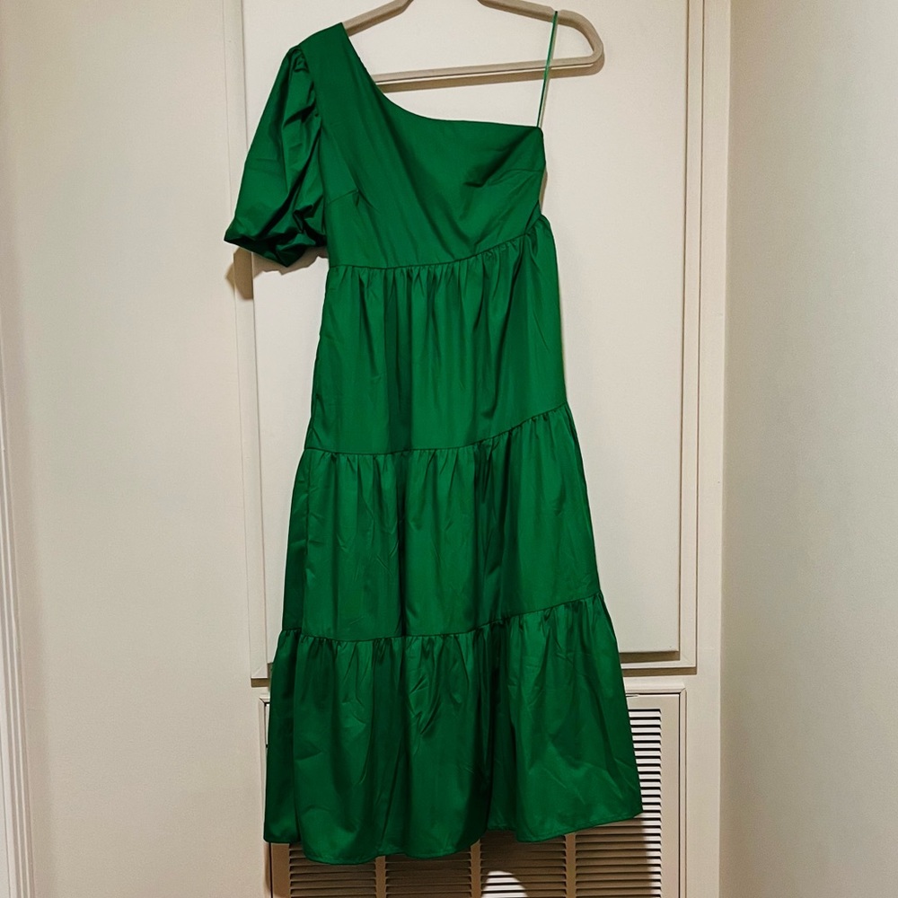 EUC One Shoulder Midi Dress